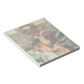 サンタビクトリアンクロースの子供 ノートパッド (アングル)