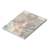 サンタビクトリアンクロースの子供 ノートパッド (回転)