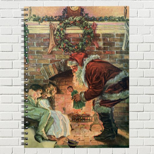 サンタビクトリアンクロースの子供 ノートブック