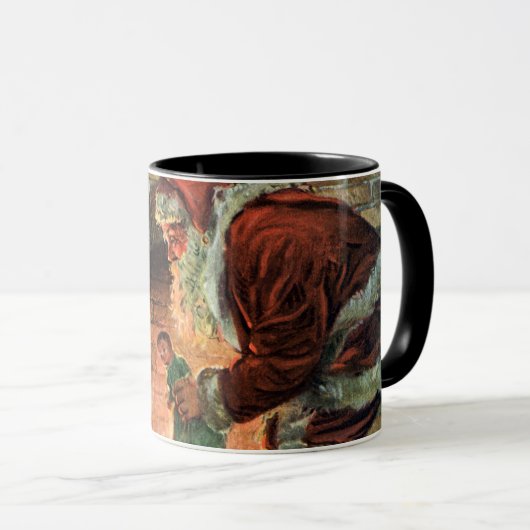 サンタビクトリアンクロースの子供 マグカップ (正面右)