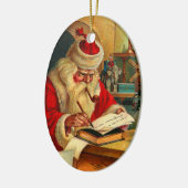 サンタビクトリアンクロースオーナメント セラミックオーナメント (左)