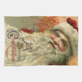 サンタビクトリアンクロースポートレート キッチンタオル (横)