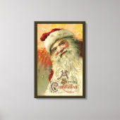 サンタビクトリアンクロースポートレート キャンバスプリント (正面)