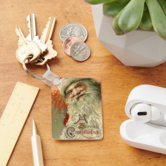 サンタビクトリアンクロースポートレート キーホルダー (デスク)