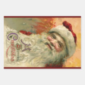 サンタビクトリアンクロースポートレート ラッピングペーパーシート (正面2)