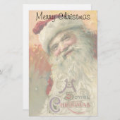 サンタビクトリアンクロースポートレート 便箋 (正面/裏面)