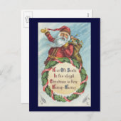 サンタビクトリアンクロースリース シーズンポストカード (正面/裏面)