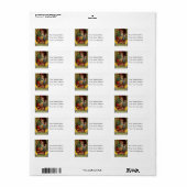 サンタビクトリアンクロースヴィンテージ住所 シール (フルシート)