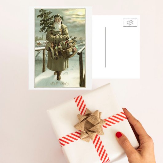 サンタビクトリアンクロース神ジュル シーズンポストカード