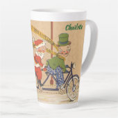 サンタビクトリアンクロース自転車 カフェラテマグ (右アングル)