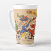 サンタビクトリアンクロース自転車 カフェラテマグ (左アングル)