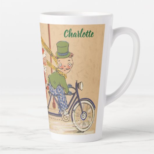 サンタビクトリアンクロース自転車 カフェラテマグ (右)