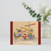サンタビクトリアンクロース自転車 シーズンポストカード (スタンド正面)