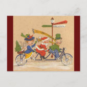 サンタビクトリアンクロース自転車 シーズンポストカード (正面)