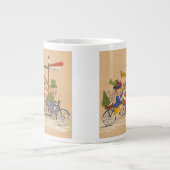 サンタビクトリアンクロース自転車 ジャンボコーヒーマグカップ (正面)