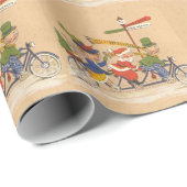 サンタビクトリアンクロース自転車 ラッピングペーパー (ロールコーナー)