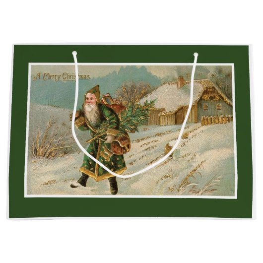 サンタビクトリアンクロース ラージペーパーバッグ (正面)