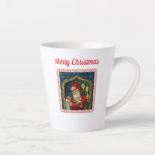 サンタビクトリアンホールディングリストおもちゃキャンドルスター カフェラテマグ (右)