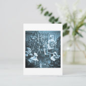 サンタビクトリアンヴィンテージステレオビューシアン シーズンポストカード (スタンド正面)