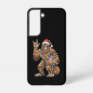 サンタビッグフットクリスマス電飾ロックおもしろ SAMSUNG GALAXY S22ケース
