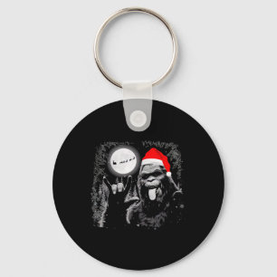サンタビッグフットロックオンクリスマスおもしろXmasサスカッチ キーホルダー