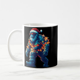 サンタビッグフット クリスマス ライト クリスマス サスカッチ コーヒーマグカップ