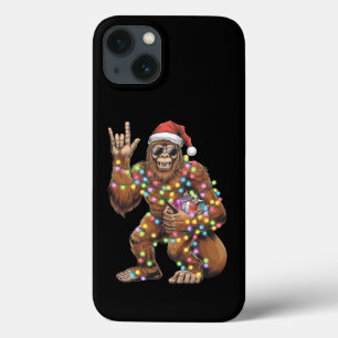 サンタビッグフット クリスマス ライト ロック おもしろい iPhone 13ケース