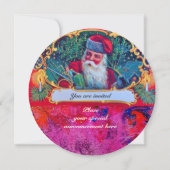 サンタビンテージクリスマスパーティー 招待状 (裏面)