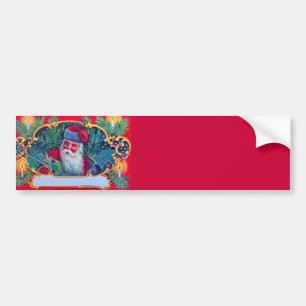 サンタビンテージクリスマス バンパーステッカー