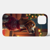 🎄 サンタビーグルホリデー チア ✨ かわいいクリスマス犬 Case-Mate iPhoneケース (裏面 (横))