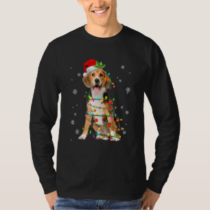 サンタビーグル クリスマスツリー クリスマスパジャマ 犬 Tシャツ
