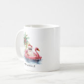 サンタビーチのクリスマス コーヒーマグカップ (正面左)
