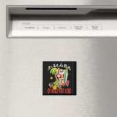 サンタビーチはホリーと同じくらいホットな7月のクリスマス マグネット (インサイチュ (食洗機))