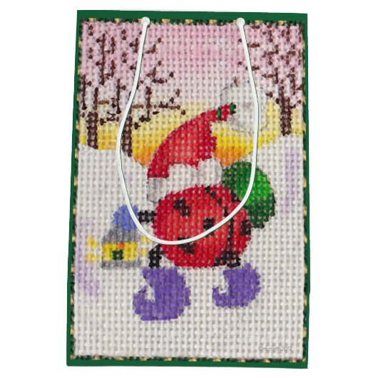 サンタビートル抱き枕 ミディアムペーパーバッグ (裏面)