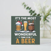 サンタビールクリスマスパーティードリンク家族プレゼント シーズンカード (スタンド正面)