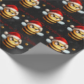 サンタビー怒はクリスマスが楽しくないおもしろい ラッピングペーパー (角)
