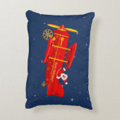 サンタビ飛んでいるプレーン装飾用クッション アクセントクッション (裏面(縦))