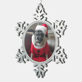 サンタピクルスオーナメント スノーフレークピューターオーナメント (右)