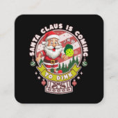 サンタピックボールおもしろいクリスマスサンタ スクエア名刺 (正面)