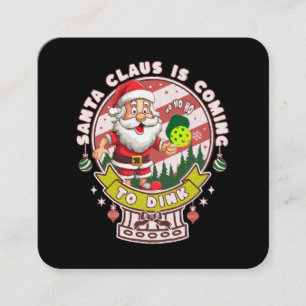 サンタピックボールおもしろいクリスマスサンタ スクエア名刺