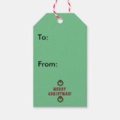 サンタピッグギフトラベル ギフトタグ (正面)