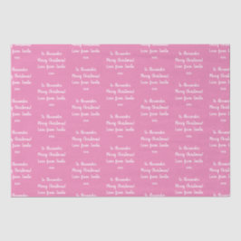 サンタピンクのクリスマスから愛の名前 薄葉紙