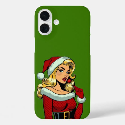 サンタピンナップポップ・アートの:アートグラム Case-Mate iPhoneケース (裏面)