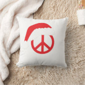 サンタピースのサインHo Ho HoとSanta Hat クッション (ブランケット)