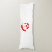 サンタピースのサインHo Ho HoとSanta Hat ボディピロー (正面縦)