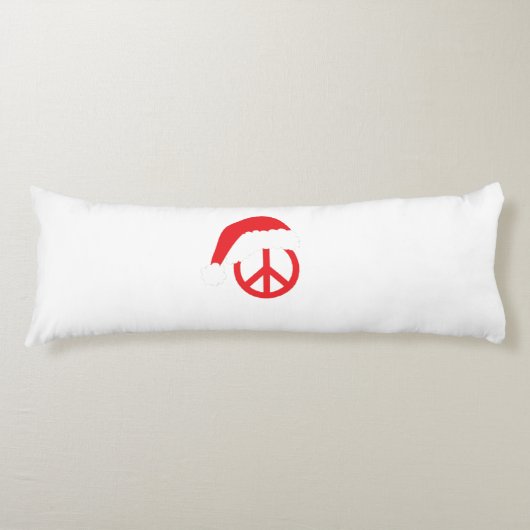 サンタピースのサインHo Ho HoとSanta Hat ボディピロー (正面)