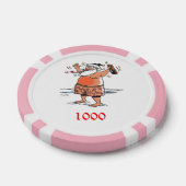 サンタピ飲ンク1000ストライプのトランプのポーカーチップ ポーカーチップ (シングル)