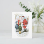 サンタファッションドとチャイルドクリスマス シーズンポストカード (スタンド正面)