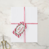 サンタファッションドクリスマスギフトタグ ギフトタグ (より糸付き)