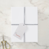 サンタファッションドクロースの古いクリスマスキャロラー ギフトタグ (より糸付き)